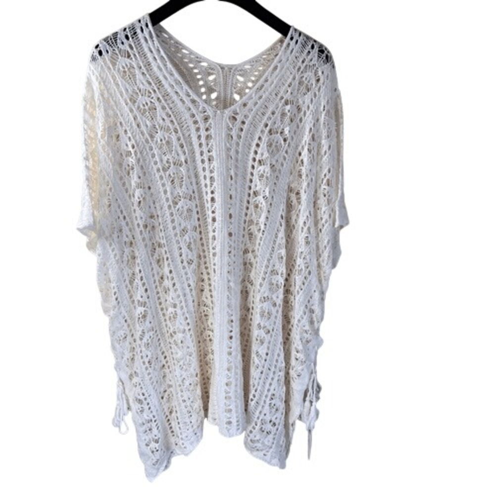 NWT Cupshe Womens Swim Cover Up Flowy Beach Vacation One Size Crochet